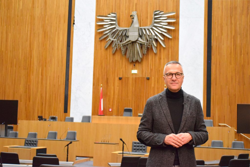 Sitzungssaal im Wiener Parlament